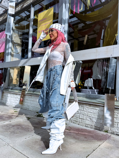 "READY FEST" LUX denim pants P7902 - blue